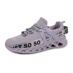 Four Seasons Sneaker Men Women Luxury White Multicolor Camouflage Breathable Mesh Fly Woven Casual Shoes Outdoor Running Walking (Color: GRAY)