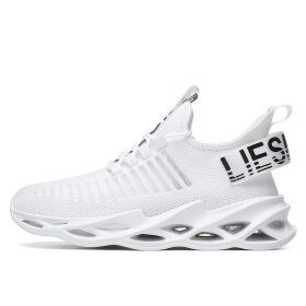Women and Men Sneakers Breathable Running Shoes Outdoor Sport Fashion Comfortable Casual Couples Gym Mens Shoes Zapatos De Mujer (Color: G116 White)