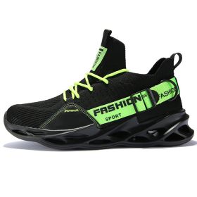 Women and Men Sneakers Breathable Running Shoes Outdoor Sport Fashion Comfortable Casual Couples Gym Mens Shoes Zapatos De Mujer (Color: G133 Black Green)