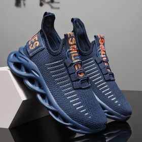New Style Kids Shoes Boys Breathable Sports Shoes Girls Fashion Casual Shoes Kids Non-Slip Sneakers Children Running Shoes (Color: Blue)