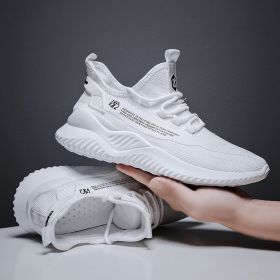 Mesh Breathable Portable Sneakers Men Causal Shoes Luxury Fashion Beige White Black Walking Tennis Spring Summer Autumn New Sale (Color: Black)