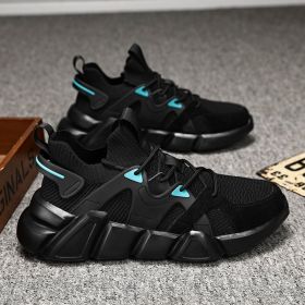 Men Sneakers Wearable Breathable High Quality Outdoor Shoe Large Size Women Lightweight Comfortable Gym Casual Tenis Beige Black (Color: Black)