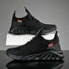 Male Fashion Non-slip Lac-up Mesh Sneakers Casual Sports Shoes Men Lightweight Comfortable Breathable Walking Jogging Trainers
