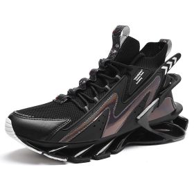 Men Sneakers Luxury Men Shoes Blade Fashion Men Shoes High Top Running Shoes for Men Sport Shoes Sneakers Zapatillas Hombre male (Color: Black)