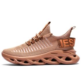 Women and Men Sneakers Breathable Running Shoes Outdoor Sport Fashion Comfortable Casual Couples Gym Mens Shoes Zapatos De Mujer (Color: 101 brown)