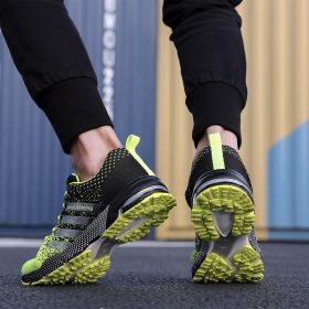 Men Sport Running Shoes Comfortable Outdoor Walking Jogging Sneakers Breathable Athletic Sport Trainers for Men Chaussure Homme (Color: 8702 green)