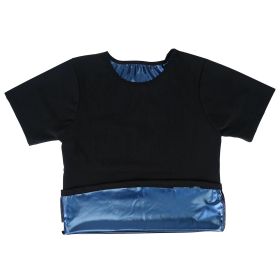 Men Heat Trapping Shirt Body Shaper Vest Pullover Sauna Sweat Suits Short Sleeve Compression Top (size: 2XL_3XL)