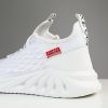 Men Lightweight Comfortable Breathable Walking Shoes Fashion Mesh Sneaker Soft Casual Sport Lac-up Trainers Spring Summer Autumn