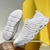 Spring Summer Autumn 39-48 Slip-on Casual Shoes Men Fly Woven Running Sneaker Soft Sole Comfortable Breathable Outdoor Sport